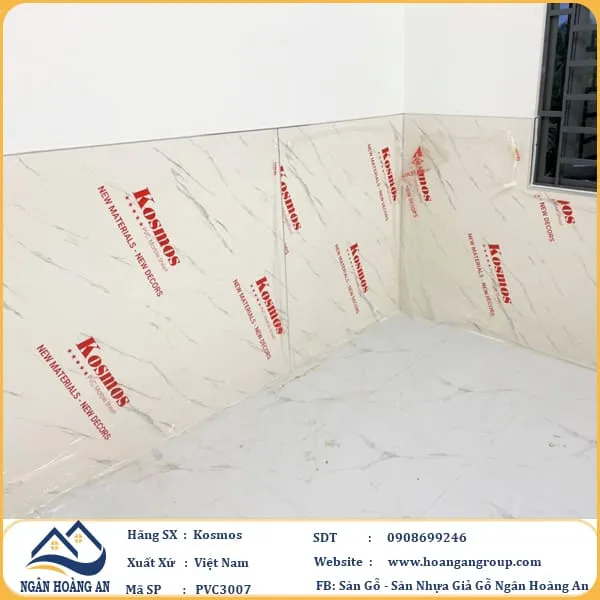 Ốp Tường PVC Giả Đá Kosmos PVC3007 Dày 3.2mm